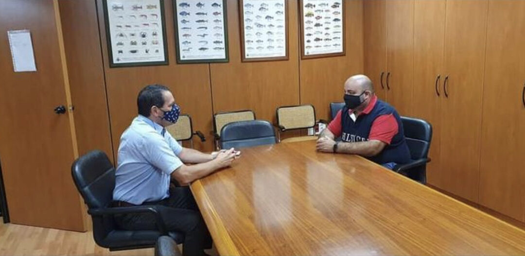 Reunión de la federación con el director General de Pesca del Gobierno de Canarias